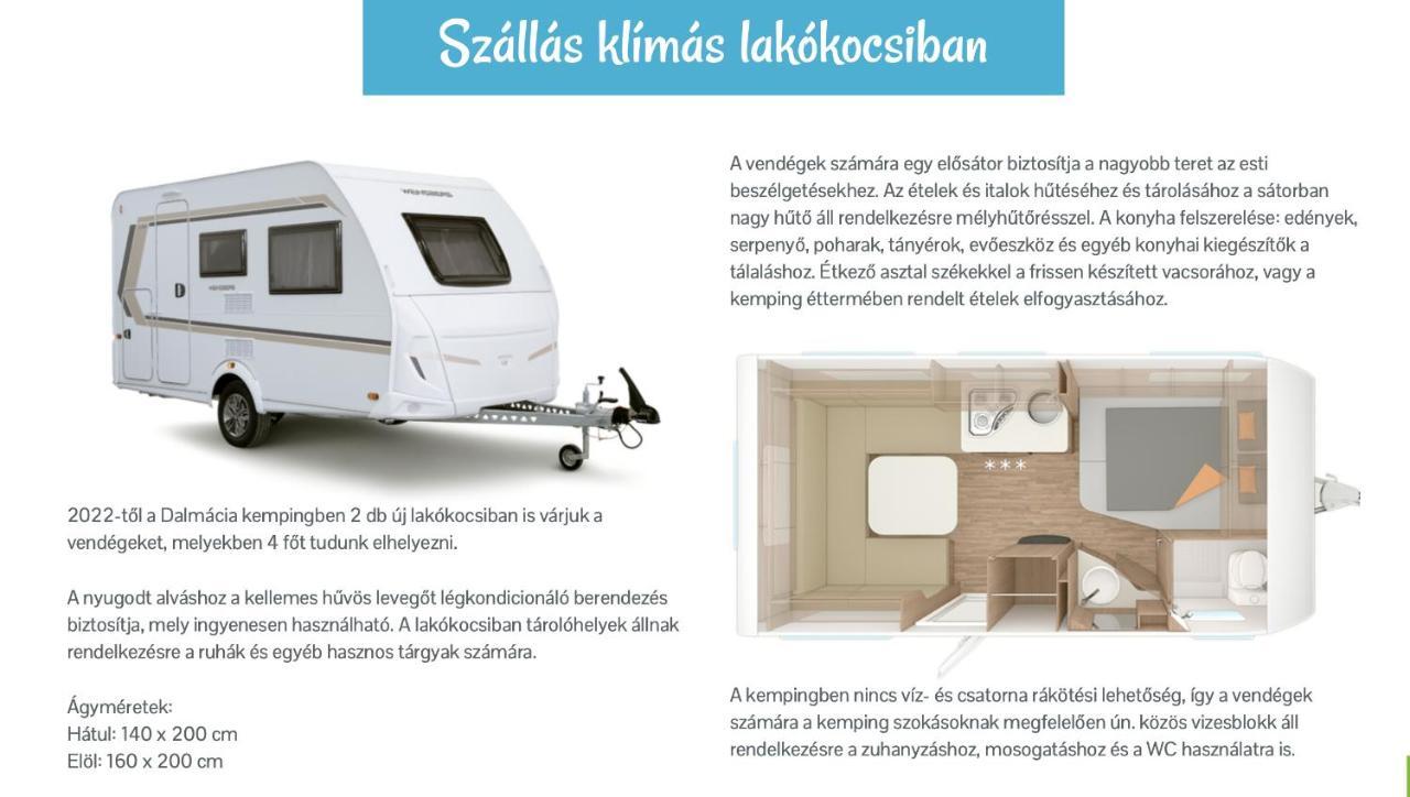 Lakokocsik A Tengerparton - Caravans At The Sandy Beach Privlaka  Extérieur photo